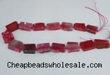 CAG7389 15.5 inches 15*20mm - 18*25mm freeform dragon veins agate beads