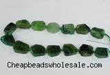 CAG7396 15.5 inches 18*25mm - 20*28mm freeform dragon veins agate beads