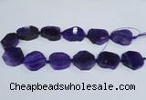 CAG7399 15.5 inches 25*25mm - 30*35mm freeform dragon veins agate beads