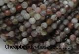 CAG742 15.5 inches 4mm faceted round botswana agate beads wholesale