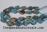 CAG7434 15.5 inches 20*30mm - 25*35mm freeform ocean agate beads