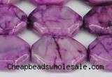 CAG7435 15.5 inches 20*30mm octagonal crazy lace agate beads