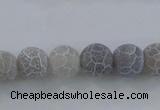 CAG7478 15.5 inches 4mm round frosted agate beads wholesale