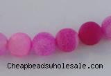 CAG7503 15.5 inches 6mm round frosted agate beads wholesale