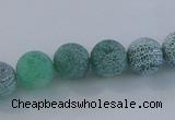 CAG7542 15.5 inches 4mm round frosted agate beads wholesale