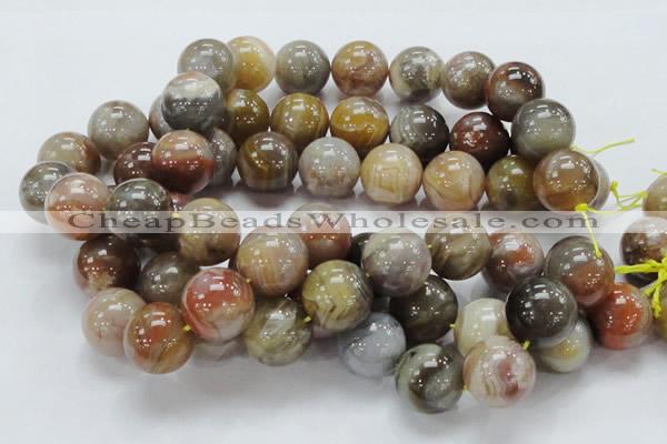 CAG769 15.5 inches 20mm round yellow agate gemstone beads wholesale