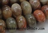 CAG771 15.5 inches 12*18mm rondelle yellow agate gemstone beads