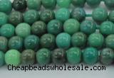 CAG7904 15.5 inches 6mm round grass agate beads wholesale