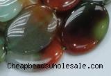 CAG799 15.5 inches 22*30mm oval rainbow agate gemstone beads