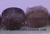 CAG8437 15.5 inches 25mm coin grey druzy agate gemstone beads