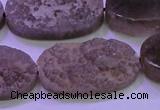 CAG8447 15.5 inches 15*30mm oval grey druzy agate gemstone beads