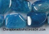 CAG8504 15.5 inches 15*20mm - 18*25mm freeform dragon veins agate beads