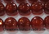 CAG8594 15.5 inches 14mm faceted round red agate gemstone beads