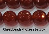 CAG8596 15.5 inches 18mm faceted round red agate gemstone beads