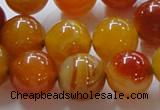 CAG863 15.5 inches 16mm round agate gemstone beads