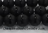 CAG8676 15.5 inches 8mm round matte tibetan agate gemstone beads