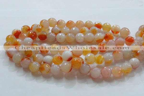 CAG869 15.5 inches 16mm faceted round agate gemstone beads