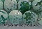 CAG9012 15.5 inches 16mm faceted round fire crackle agate beads