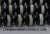 CAG9133 15.5 inches 8mm round tibetan agate beads wholesale