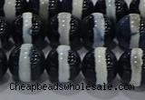 CAG9134 15.5 inches 10mm round tibetan agate beads wholesale