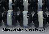 CAG9136 15.5 inches 14mm round tibetan agate beads wholesale