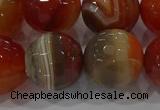 CAG9235 15.5 inches 16mm faceted round line agate beads wholesale