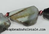 CAG933 16 inches rough agate gemstone nugget beads wholesale