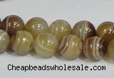 CAG939 16 inches 12mm round madagascar agate gemstone beads