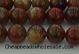 CAG9392 15.5 inches 8mm round red moss agate beads wholesale