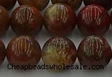 CAG9394 15.5 inches 12mm round red moss agate beads wholesale