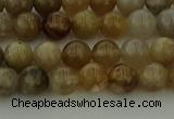 CAG9401 15.5 inches 6mm round ocean fossil agate beads wholesale