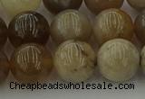 CAG9404 15.5 inches 12mm round ocean fossil agate beads wholesale