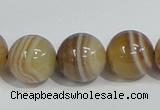 CAG941 16 inches 16mm round madagascar agate gemstone beads