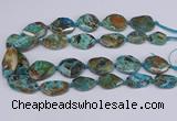 CAG9412 15.5 inches 20*25mm - 25*35mm freeform ocean agate beads