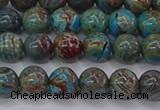 CAG9472 15.5 inches 6mm round blue crazy lace agate beads