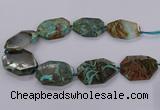 CAG9531 15.5 inches 35*45mm - 40*50mm freeform ocean agate beads