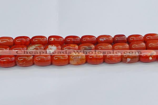 CAG9544 15.5 inches 13*18mm drum dragon veins agate beads