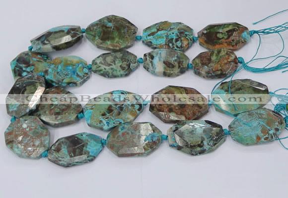 CAG9553 15.5 inches 25*35mm - 30*45mm freeform ocean agate beads