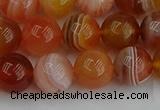 CAG9563 15.5 inches 10mm round red botswana agate gemstone beads