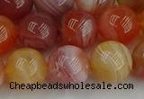 CAG9564 15.5 inches 12mm round red botswana agate gemstone beads