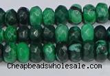 CAG9595 15.5 inches 5*8mm faceted rondelle crazy lace agate beads