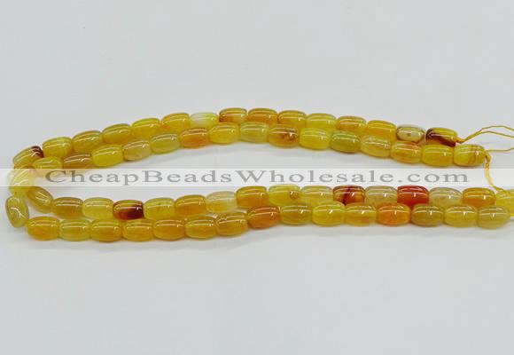 CAG9621 15.5 inches 8*12mm drum dragon veins agate beads wholesale