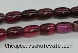 CAG9623 15.5 inches 8*12mm drum dragon veins agate beads wholesale