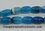 CAG9624 15.5 inches 8*12mm drum dragon veins agate beads wholesale