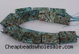 CAG9697 15.5 inches 30*45mm - 35*50mm rectangle ocean agate beads