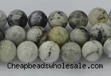 CAG9731 15.5 inches 6mm round black & white agate beads wholesale