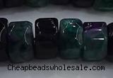 CAG9783 15.5 inches 8*16mm faceted rondelle agate gemstone beads