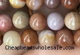 CAG9805 15.5 inches 6mm round wood agate beads wholesale