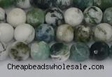 CAG9838 15.5 inches 6mm faceted round tree agate beads