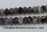 CAG988 15.5 inches 5*8mm faceted rondelle botswana agate beads